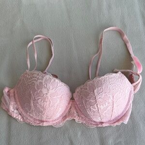PINK Victoria's Secret Light Pink Lace Bra
